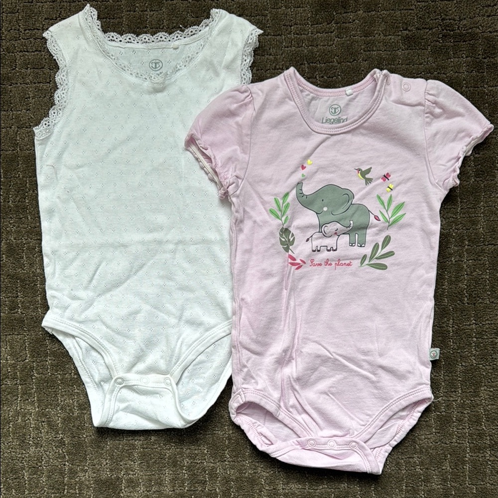 Liegelind Friends Pink and White Bodysuit Set